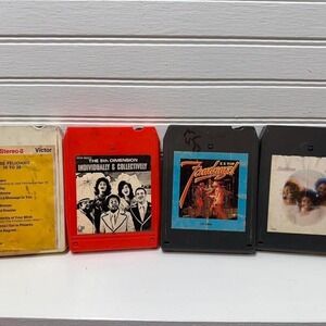 8-Track Tapes lot of 4 vintage albums ZZTop Jose Feliciano The Emotions Retro‎